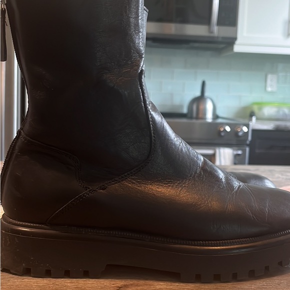 Mango Leather Boot Size 9.5 - Picture 3 of 3